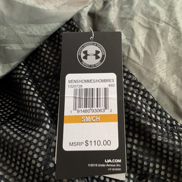 Under Armour Men's UA Sportstyle Longline Anorak Jacket Hooded Windbreaker - Picture 7 of 8